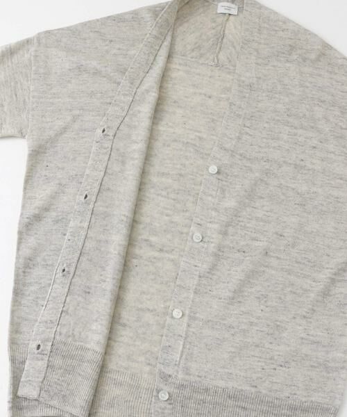 URBAN RESEARCH DOORS / アーバンリサーチ ドアーズ カーディガン・ボレロ | リネンVネックカーディガン | 詳細15