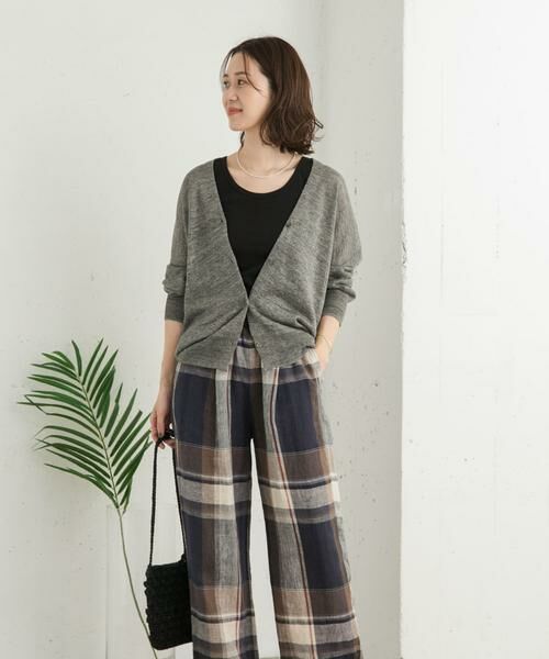 URBAN RESEARCH DOORS / アーバンリサーチ ドアーズ カーディガン・ボレロ | リネンVネックカーディガン | 詳細29