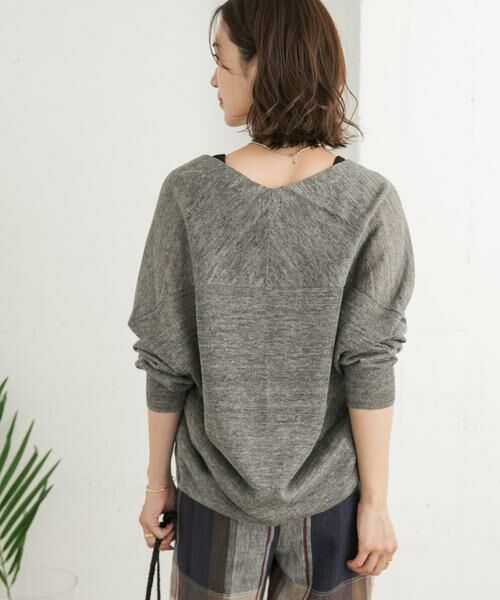 URBAN RESEARCH DOORS / アーバンリサーチ ドアーズ カーディガン・ボレロ | リネンVネックカーディガン | 詳細22