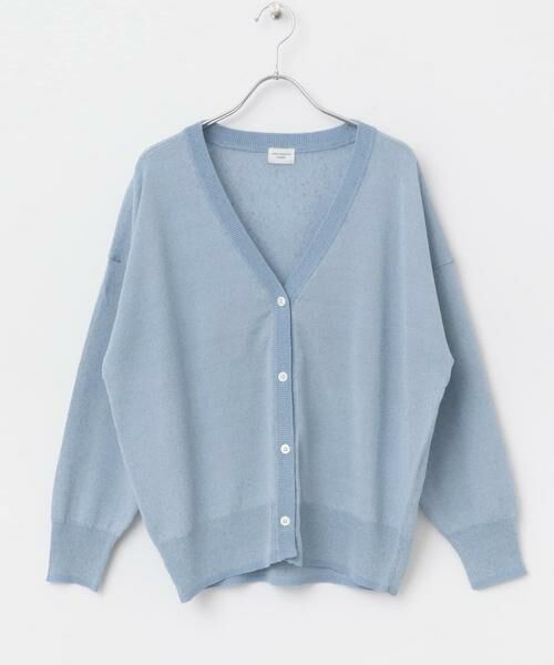 URBAN RESEARCH DOORS / アーバンリサーチ ドアーズ カーディガン・ボレロ | 『UR TECH ひやサラクール』リネン混Vネックショートカーディガン | 詳細11