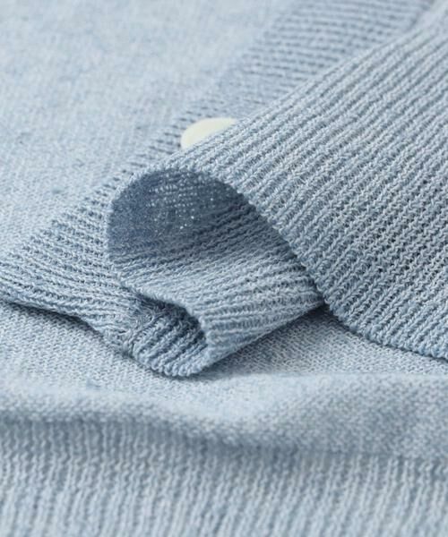 URBAN RESEARCH DOORS / アーバンリサーチ ドアーズ カーディガン・ボレロ | 『UR TECH ひやサラクール』リネン混Vネックショートカーディガン | 詳細14