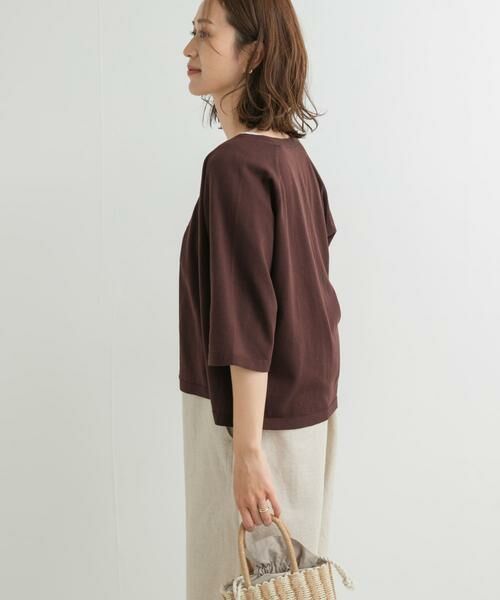 URBAN RESEARCH DOORS / アーバンリサーチ ドアーズ カーディガン・ボレロ | 『UR TECH ひやサラクール』コットンラグラン半袖カーディガン | 詳細3