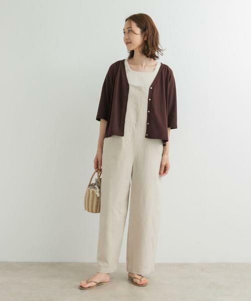 URBAN RESEARCH DOORS / アーバンリサーチ ドアーズ カーディガン・ボレロ | 『UR TECH ひやサラクール』コットンラグラン半袖カーディガン | 詳細7