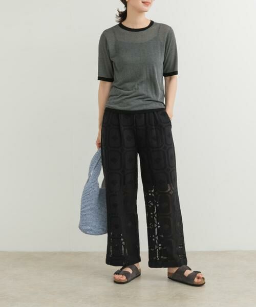 URBAN RESEARCH DOORS / アーバンリサーチ ドアーズ ニット・セーター | リンガー半袖ニットTシャツ | 詳細6