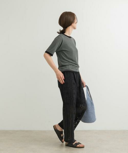 URBAN RESEARCH DOORS / アーバンリサーチ ドアーズ ニット・セーター | リンガー半袖ニットTシャツ | 詳細7