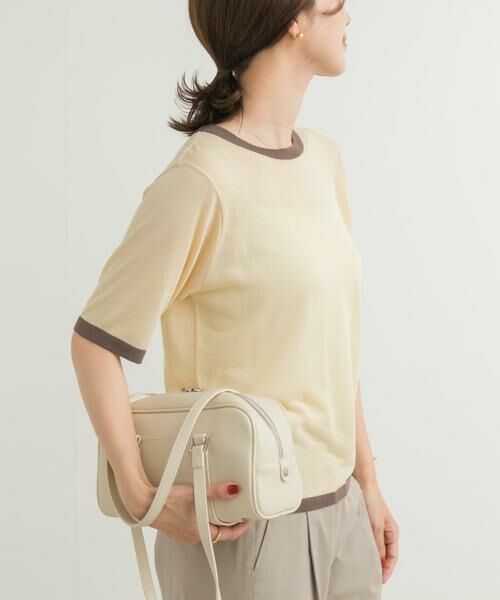 URBAN RESEARCH DOORS / アーバンリサーチ ドアーズ ニット・セーター | リンガー半袖ニットTシャツ | 詳細18