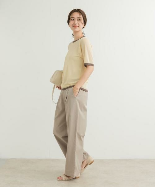 URBAN RESEARCH DOORS / アーバンリサーチ ドアーズ ニット・セーター | リンガー半袖ニットTシャツ | 詳細22