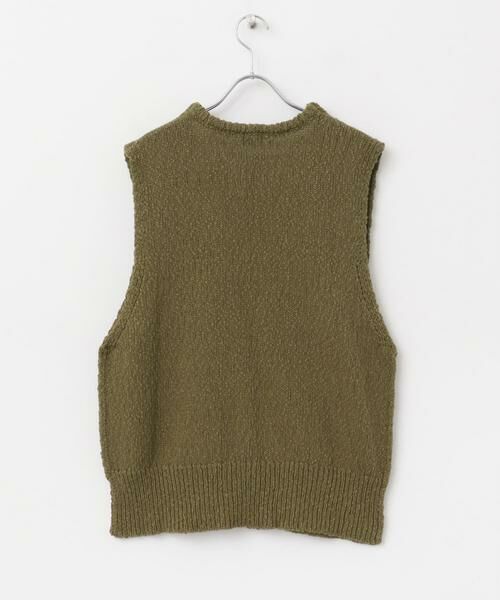 URBAN RESEARCH DOORS / アーバンリサーチ ドアーズ ベスト | コットンブークレ深Vベスト | 詳細12