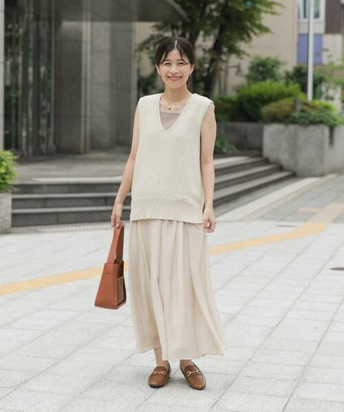 URBAN RESEARCH DOORS / アーバンリサーチ ドアーズ ベスト | コットンブークレ深Vベスト | 詳細25