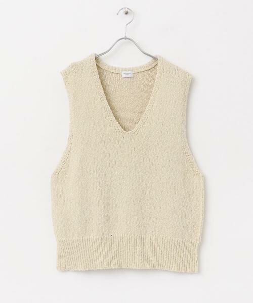 URBAN RESEARCH DOORS / アーバンリサーチ ドアーズ ベスト | コットンブークレ深Vベスト | 詳細26