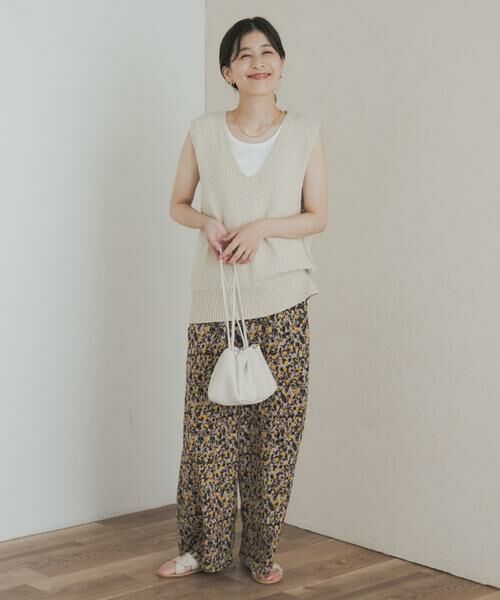 URBAN RESEARCH DOORS / アーバンリサーチ ドアーズ ベスト | コットンブークレ深Vベスト | 詳細23