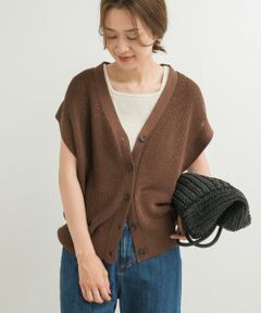 URBAN RESEARCH DOORS / アーバンリサーチ ドアーズ ベスト | リネンライクVネックベスト