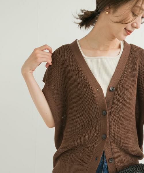 URBAN RESEARCH DOORS / アーバンリサーチ ドアーズ ベスト | リネンライクVネックベスト | 詳細5