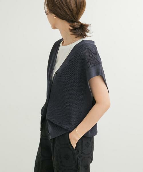 URBAN RESEARCH DOORS / アーバンリサーチ ドアーズ ベスト | リネンライクVネックベスト | 詳細15