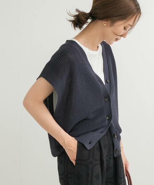 URBAN RESEARCH DOORS / アーバンリサーチ ドアーズ ベスト | リネンライクVネックベスト | 詳細17
