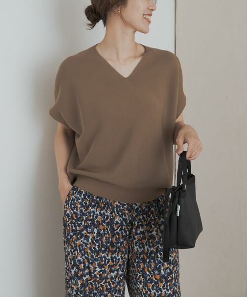 URBAN RESEARCH DOORS / アーバンリサーチ ドアーズ ニット・セーター | Vネックコクーンニット | 詳細1