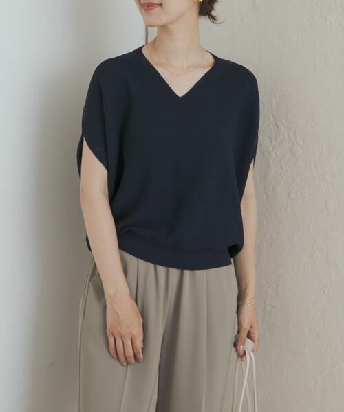 URBAN RESEARCH DOORS / アーバンリサーチ ドアーズ ニット・セーター | Vネックコクーンニット | 詳細16