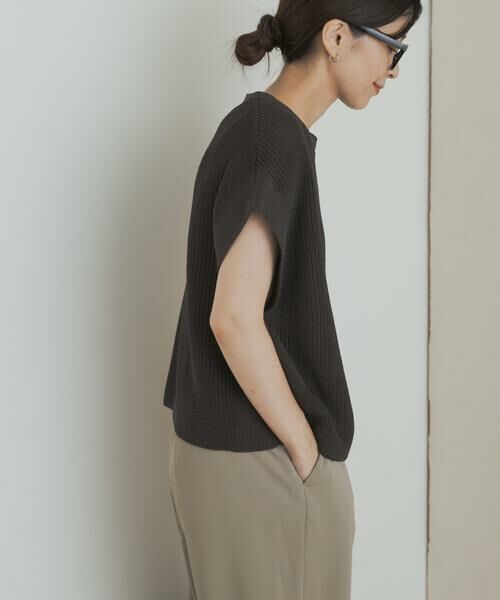 URBAN RESEARCH DOORS / アーバンリサーチ ドアーズ ニット・セーター | リネンライクニットプルオーバー | 詳細3