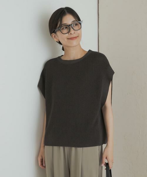 URBAN RESEARCH DOORS / アーバンリサーチ ドアーズ ニット・セーター | リネンライクニットプルオーバー | 詳細4