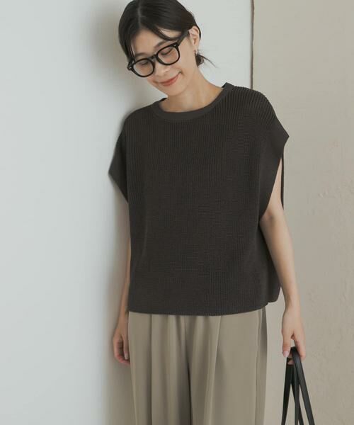 URBAN RESEARCH DOORS / アーバンリサーチ ドアーズ ニット・セーター | リネンライクニットプルオーバー | 詳細5