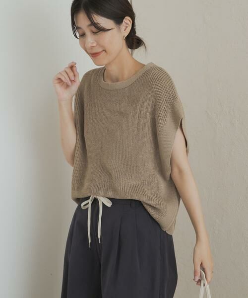 URBAN RESEARCH DOORS / アーバンリサーチ ドアーズ ニット・セーター | リネンライクニットプルオーバー | 詳細13
