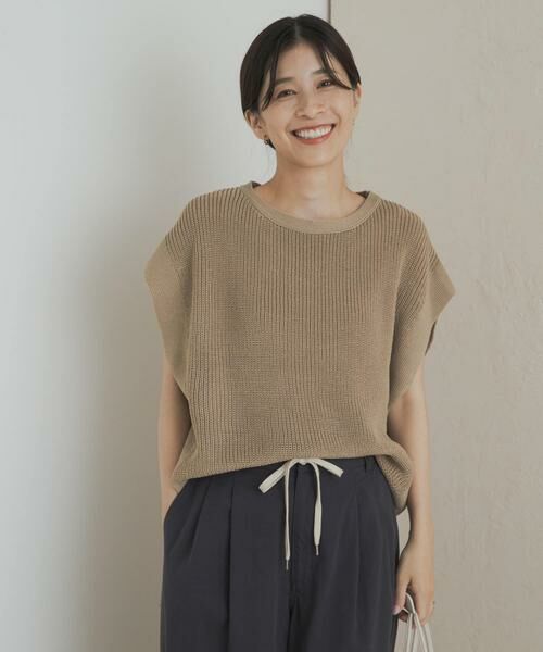 URBAN RESEARCH DOORS / アーバンリサーチ ドアーズ ニット・セーター | リネンライクニットプルオーバー | 詳細17