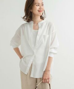 URBAN RESEARCH DOORS / アーバンリサーチ ドアーズ シャツ・ブラウス | 『再入荷』『UR TECH』バンドカラーシャツ