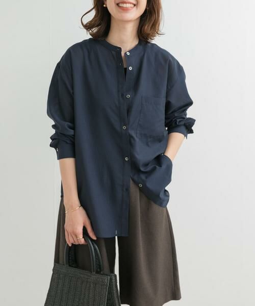 URBAN RESEARCH DOORS / アーバンリサーチ ドアーズ シャツ・ブラウス | 『再入荷』『UR TECH』バンドカラーシャツ | 詳細1