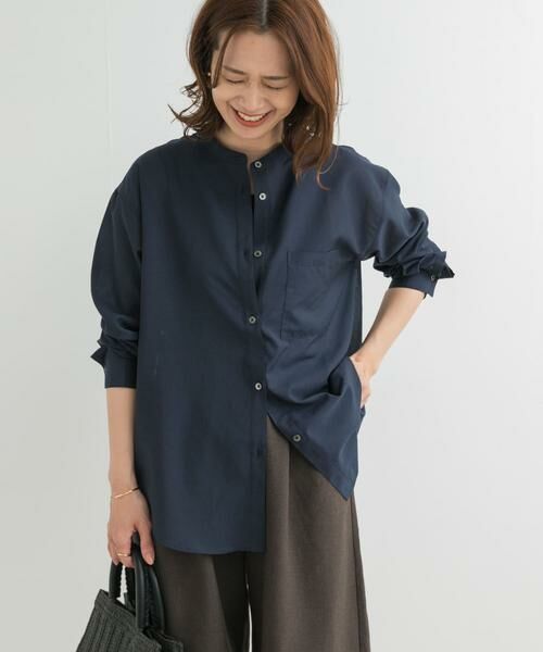 URBAN RESEARCH DOORS / アーバンリサーチ ドアーズ シャツ・ブラウス | 『再入荷』『UR TECH』バンドカラーシャツ | 詳細2