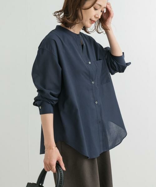 URBAN RESEARCH DOORS / アーバンリサーチ ドアーズ シャツ・ブラウス | 『再入荷』『UR TECH』バンドカラーシャツ | 詳細3