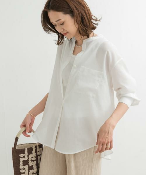 URBAN RESEARCH DOORS / アーバンリサーチ ドアーズ シャツ・ブラウス | 『再入荷』『UR TECH』バンドカラーシャツ | 詳細15