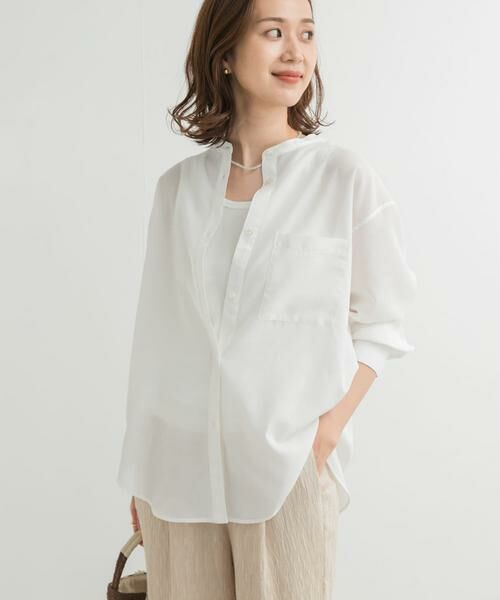 URBAN RESEARCH DOORS / アーバンリサーチ ドアーズ シャツ・ブラウス | 『再入荷』『UR TECH』バンドカラーシャツ | 詳細16