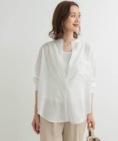 URBAN RESEARCH DOORS / アーバンリサーチ ドアーズ シャツ・ブラウス | 『再入荷』『UR TECH』バンドカラーシャツ | 詳細17