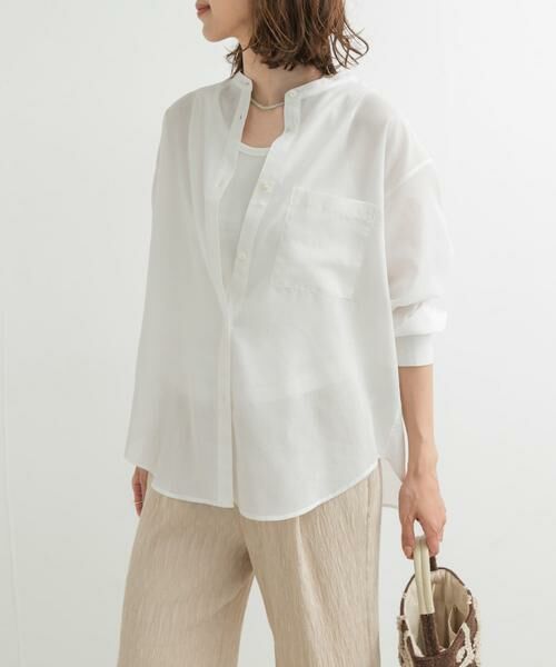 URBAN RESEARCH DOORS / アーバンリサーチ ドアーズ シャツ・ブラウス | 『再入荷』『UR TECH』バンドカラーシャツ | 詳細19