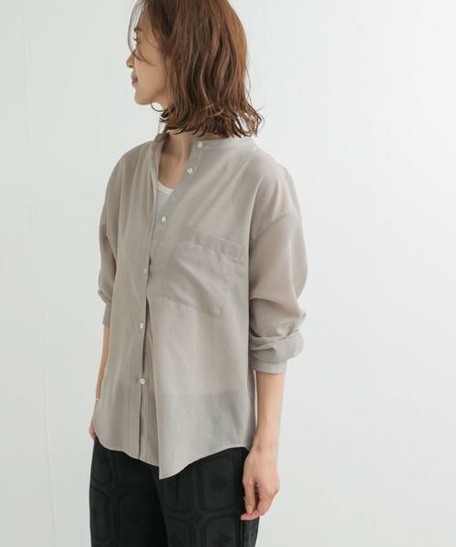 URBAN RESEARCH DOORS / アーバンリサーチ ドアーズ シャツ・ブラウス | 『再入荷』『UR TECH』バンドカラーシャツ | 詳細29