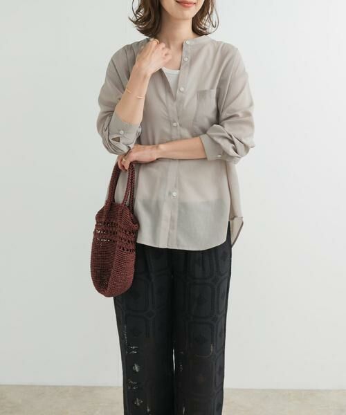 URBAN RESEARCH DOORS / アーバンリサーチ ドアーズ シャツ・ブラウス | 『再入荷』『UR TECH』バンドカラーシャツ | 詳細30