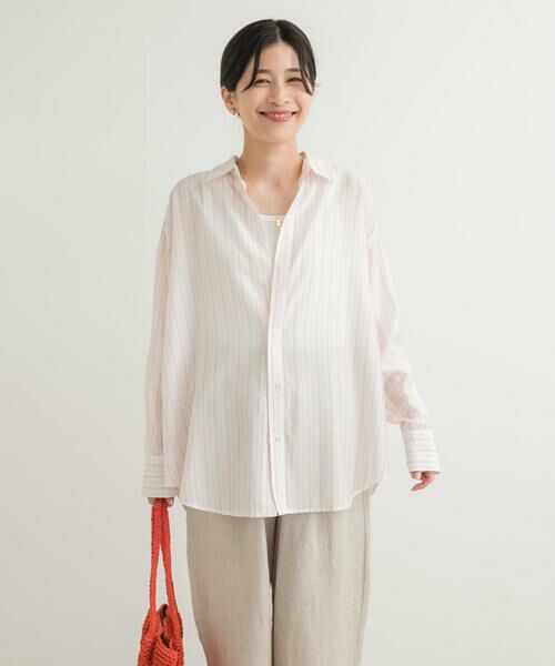 URBAN RESEARCH DOORS / アーバンリサーチ ドアーズ シャツ・ブラウス | カラーストライプルーズシャツ | 詳細9