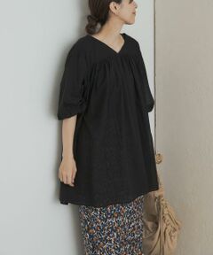 URBAN RESEARCH DOORS / アーバンリサーチ ドアーズ チュニック | コットンボイルVネックチュニック