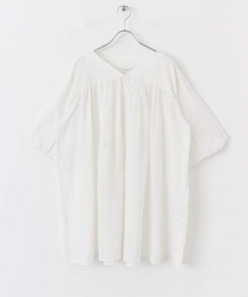 URBAN RESEARCH DOORS / アーバンリサーチ ドアーズ チュニック | コットンボイルVネックチュニック | 詳細8