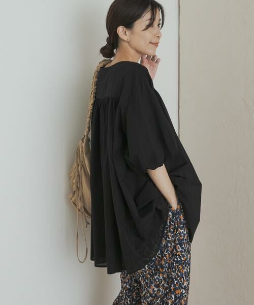 URBAN RESEARCH DOORS / アーバンリサーチ ドアーズ チュニック | コットンボイルVネックチュニック | 詳細12