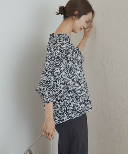 URBAN RESEARCH DOORS / アーバンリサーチ ドアーズ シャツ・ブラウス | フラワープリントドルマンブラウス | 詳細4