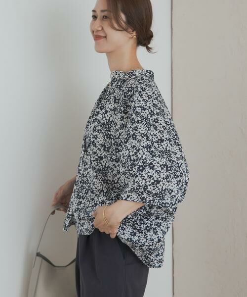 URBAN RESEARCH DOORS / アーバンリサーチ ドアーズ シャツ・ブラウス | フラワープリントドルマンブラウス | 詳細5