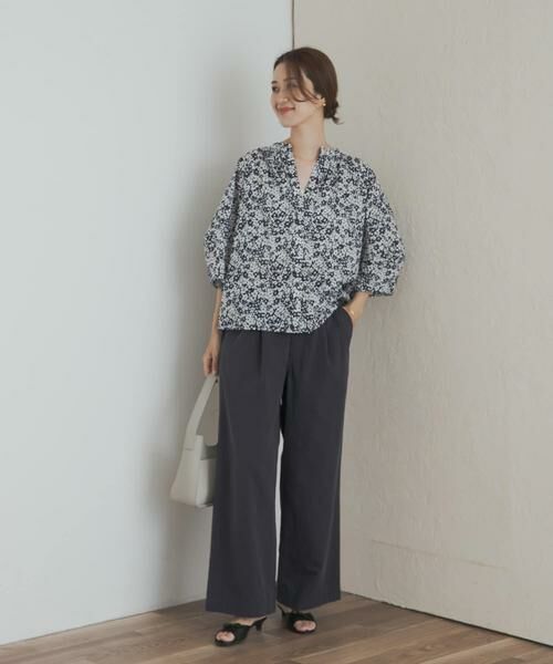 URBAN RESEARCH DOORS / アーバンリサーチ ドアーズ シャツ・ブラウス | フラワープリントドルマンブラウス | 詳細7
