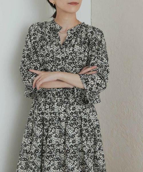 URBAN RESEARCH DOORS / アーバンリサーチ ドアーズ シャツ・ブラウス | フラワープリントドルマンブラウス | 詳細16