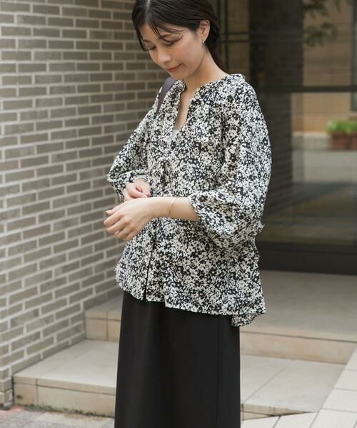 URBAN RESEARCH DOORS / アーバンリサーチ ドアーズ シャツ・ブラウス | フラワープリントドルマンブラウス | 詳細22