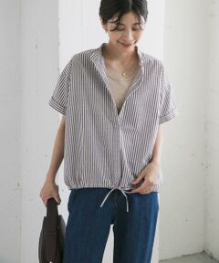 URBAN RESEARCH DOORS / アーバンリサーチ ドアーズ シャツ・ブラウス | ストライプドロストバンドカラーシャツ