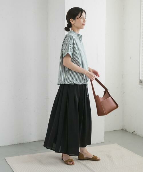 URBAN RESEARCH DOORS / アーバンリサーチ ドアーズ シャツ・ブラウス | ストライプドロストバンドカラーシャツ | 詳細7