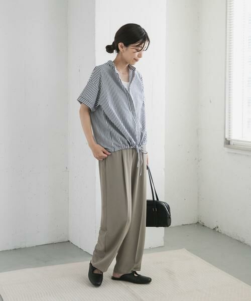 URBAN RESEARCH DOORS / アーバンリサーチ ドアーズ シャツ・ブラウス | ストライプドロストバンドカラーシャツ | 詳細29