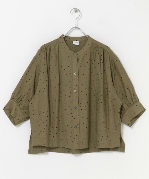 URBAN RESEARCH DOORS / アーバンリサーチ ドアーズ シャツ・ブラウス | 楊柳ドット5分袖ブラウス | 詳細11