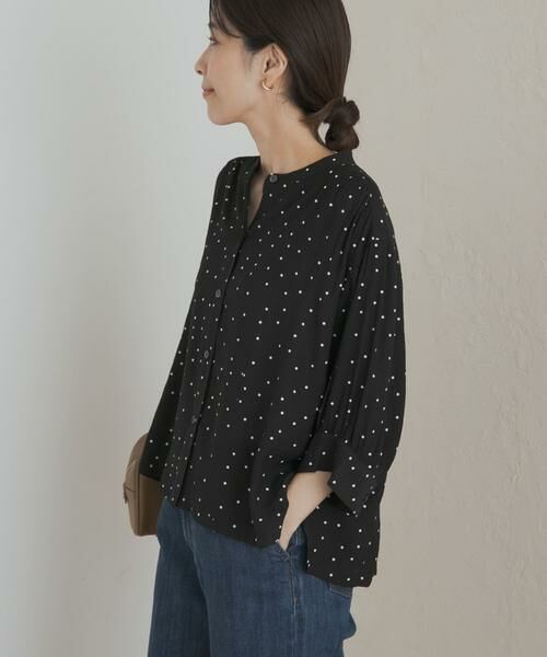URBAN RESEARCH DOORS / アーバンリサーチ ドアーズ シャツ・ブラウス | 楊柳ドット5分袖ブラウス | 詳細18